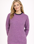 Slaney Crew Neck Sweater - Orchid | Wool Cashmere Blend | Irelands Eye Knitwear