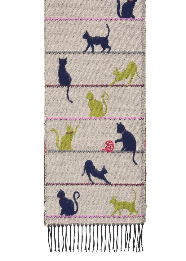 Jimmy Hourihan Fringed Scarf | Cats At Play