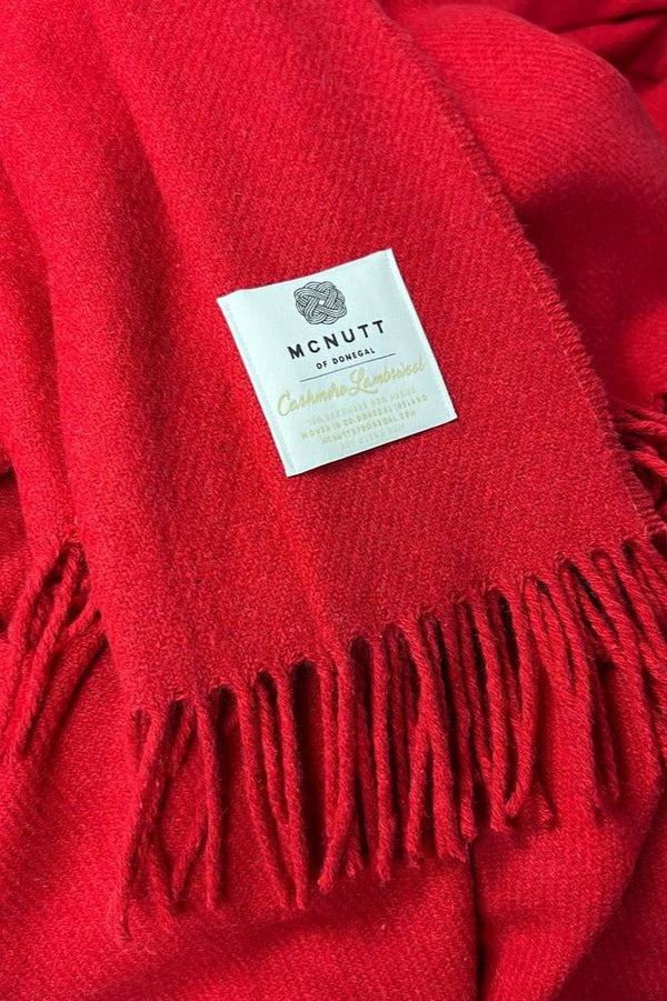 Mcnutt Cashmere Merino Throw | Rouge