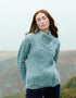 Aran Cable Knit Side Zip Jacket | Mermaid