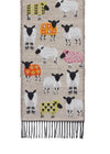 Jimmy Hourihan Fringed Sheep Scarf | Natural