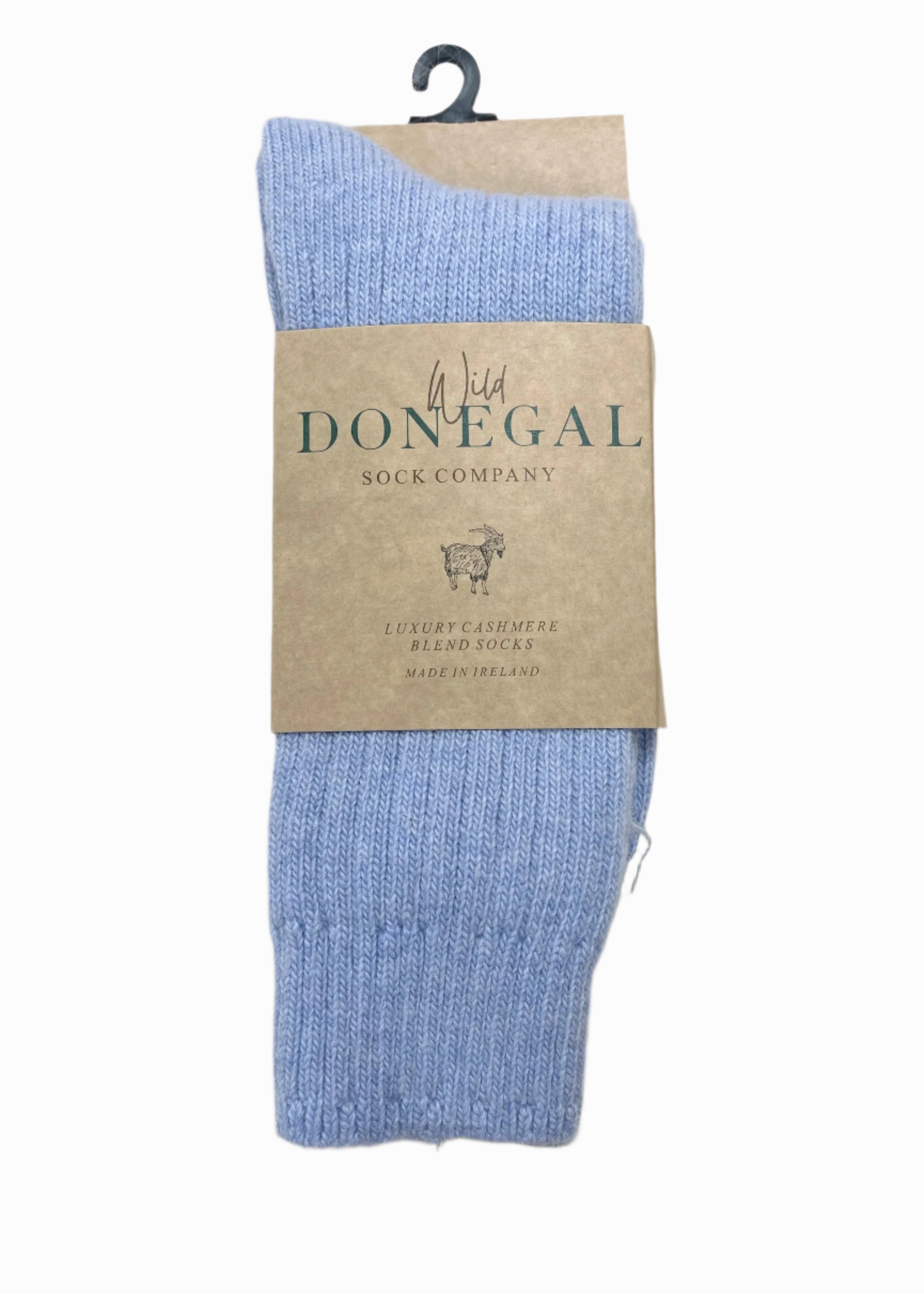 Wild Donegal Cashmere Blend Socks | Sky Blue