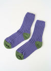 Purple Irish Merino Wool Socks