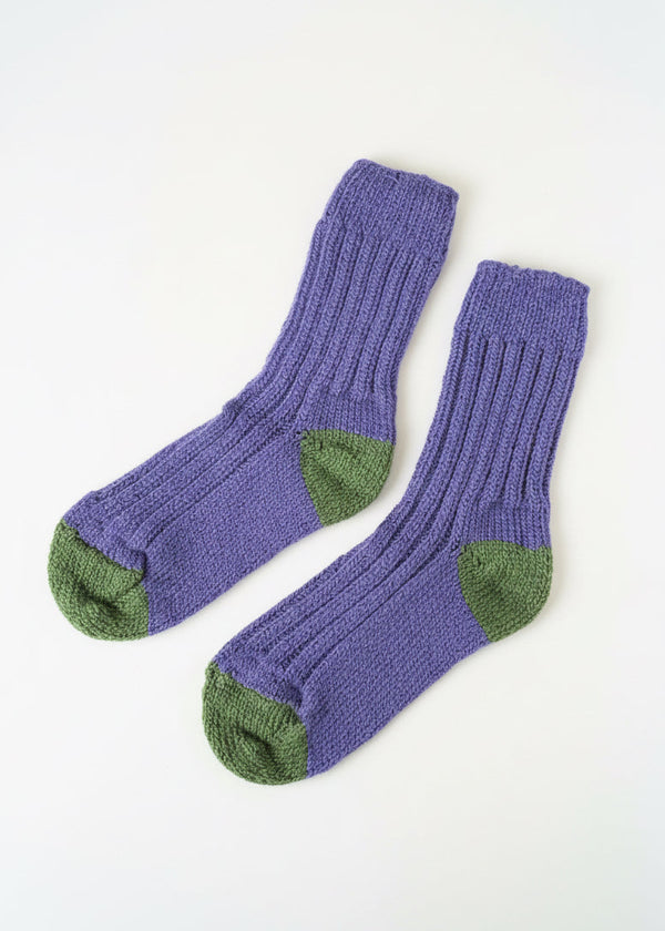 Purple Irish Merino Wool Socks