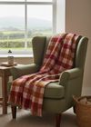 Lava Plaid Eco Wool Throw | Irish Wool Blanket