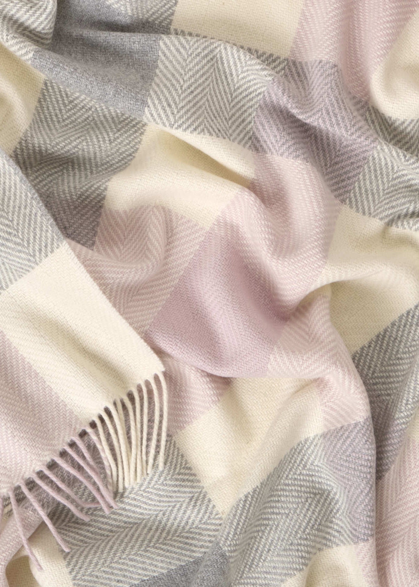 Foxford Cashmere Lambswool Emily Throw | Block