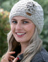 Aran Trellis Flower Hat | Oatmeal