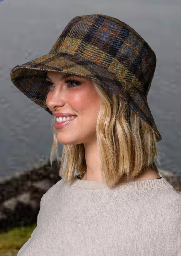 Mucros Erin Hat | Moss Check