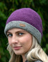 Crochet Turn up Hat | Purple