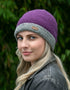 Erin Crochet Turn up Hat | Purple