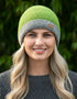 Erin Crochet Turn up Hat | Moss Green