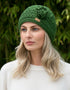 Erin Aran Trellis Flower Hat | Green