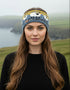 Erin Aran Sheep Headband | Blue & Yellow