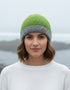 Erin Crochet Turn up Hat | Moss Green