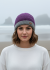Erin Crochet Turn up Hat | Purple