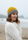 Erin Crochet Turn up Hat | Yellow