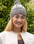 Aran Sheep Bobble Hat | Grey & Beige