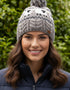 Erin Aran Sheep Bobble Hat | Grey & Beige