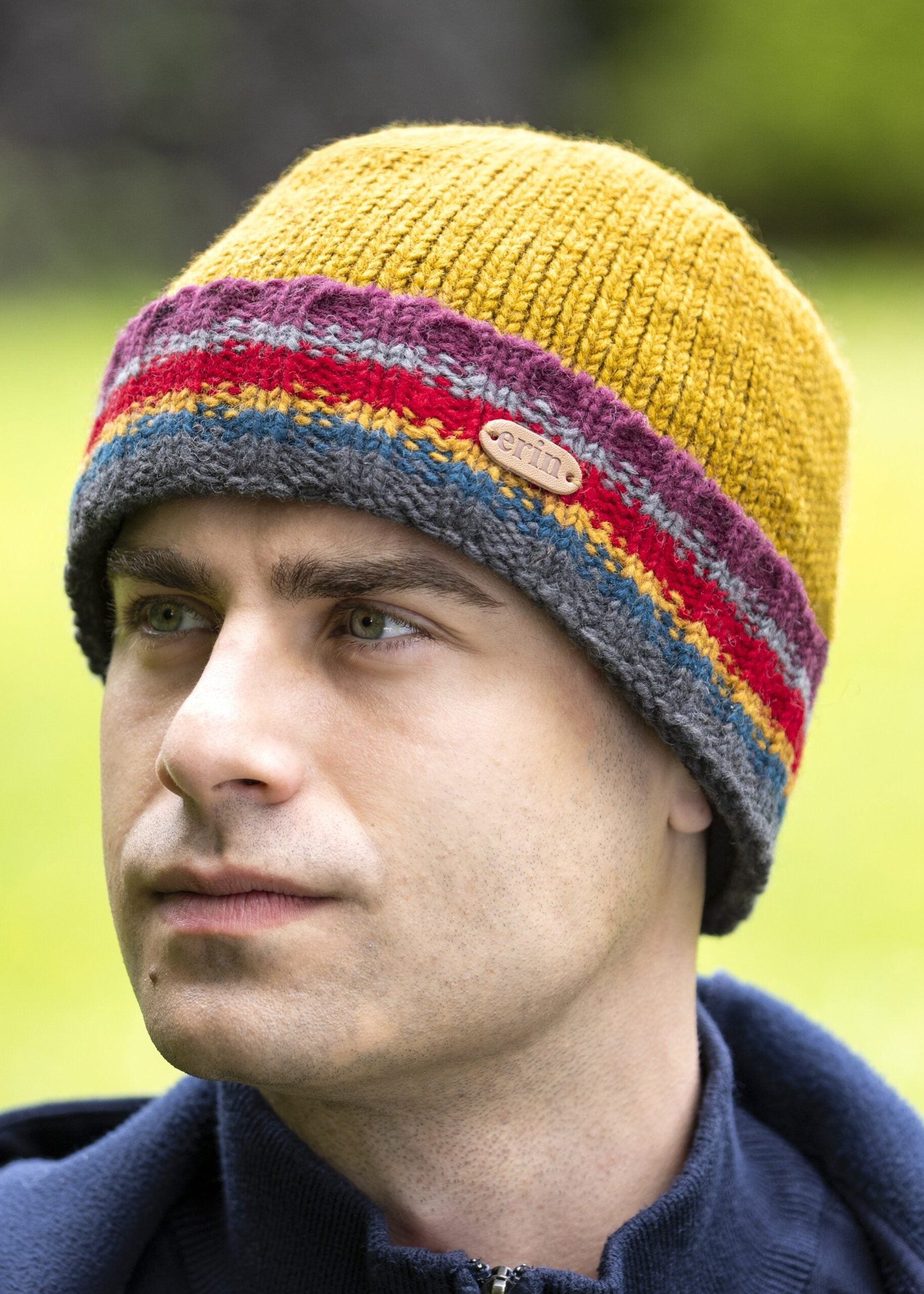 Erin Rib Pullon Turnup Hat | Mustard