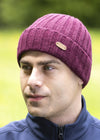 Erin Rib Pullon Hat Turnup | Berry Red