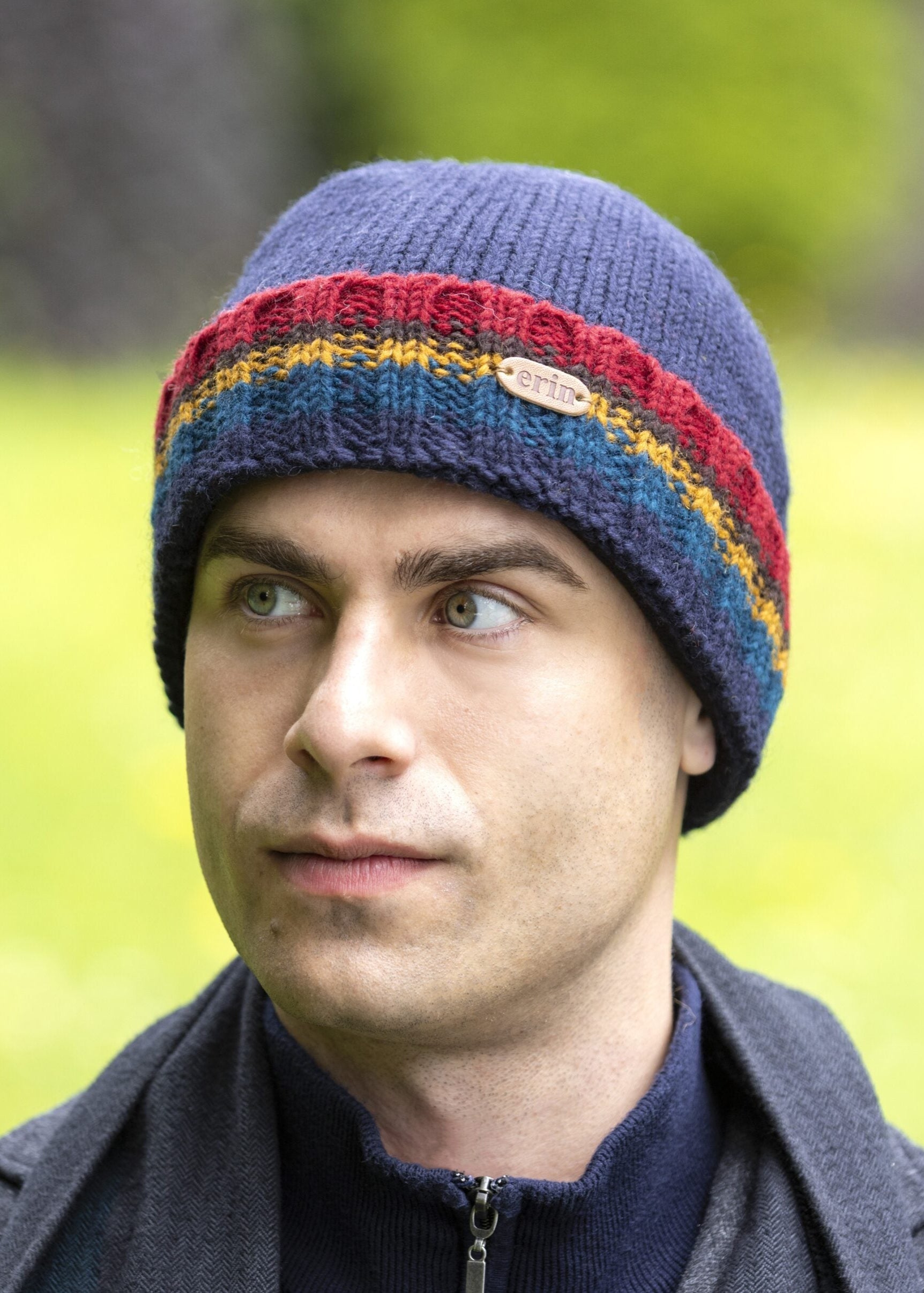 Rib Pullon Turnup Hat | Navy
