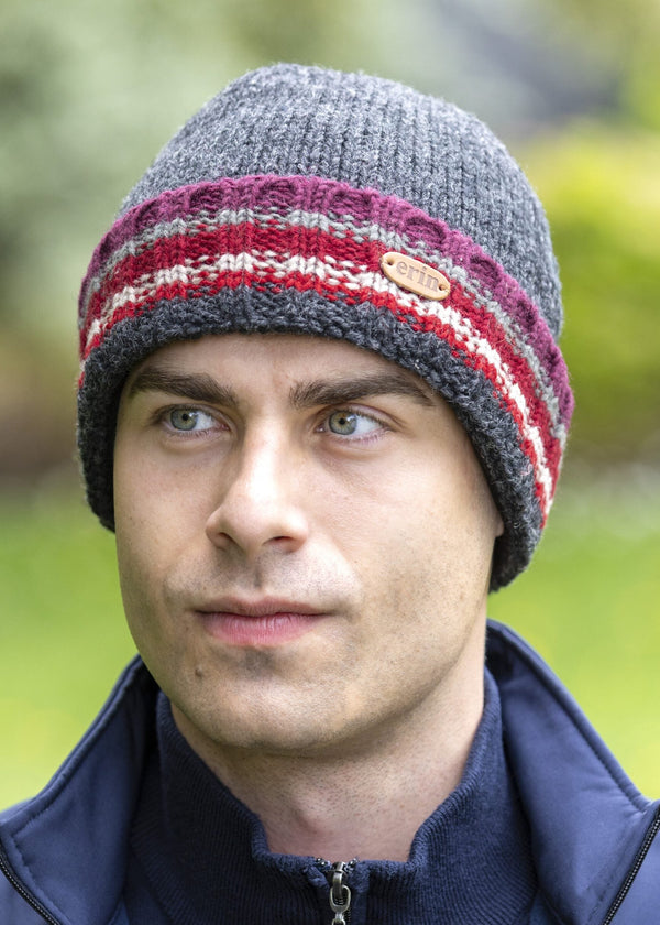 Erin Rib Pullon Turnup Hat | Red