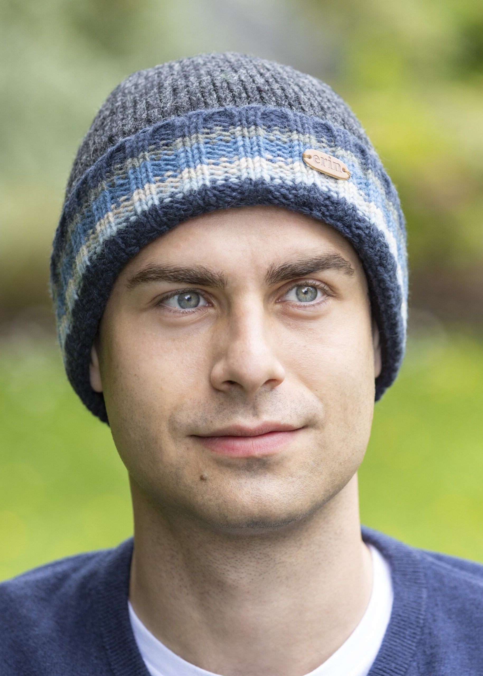 Erin Rib Pullon Turnup Hat | Blue