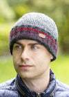 Men's Rib Turnup Hat | Marled Red