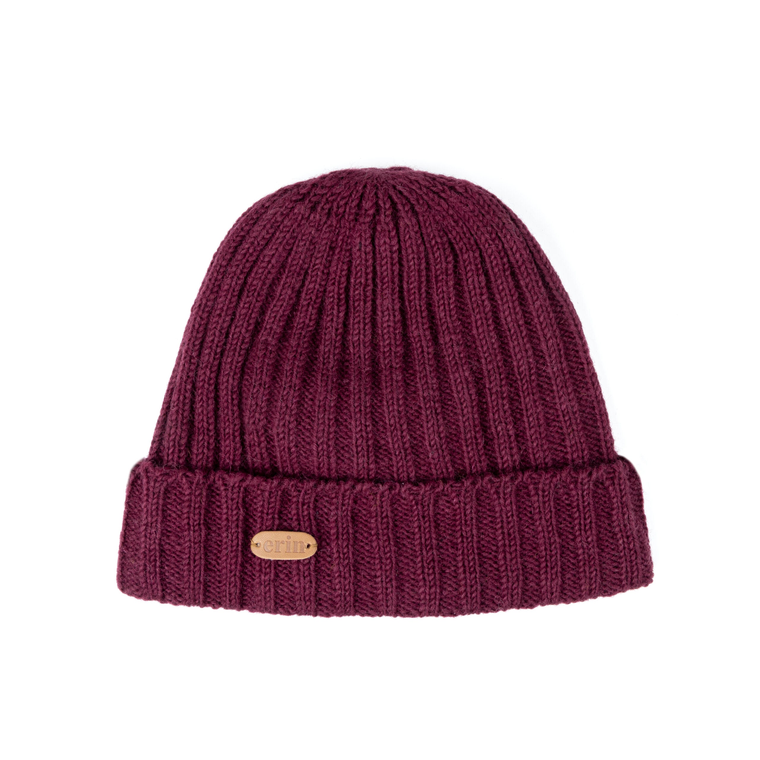 Rib Pullon Hat Turnup | Berry Red