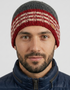 Erin Men's Rib Pullon Hat | Charcoal Red
