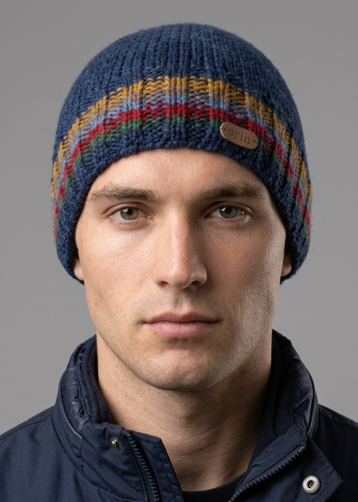 Erin Men's Rib Pullon Hat | Dark Blue
