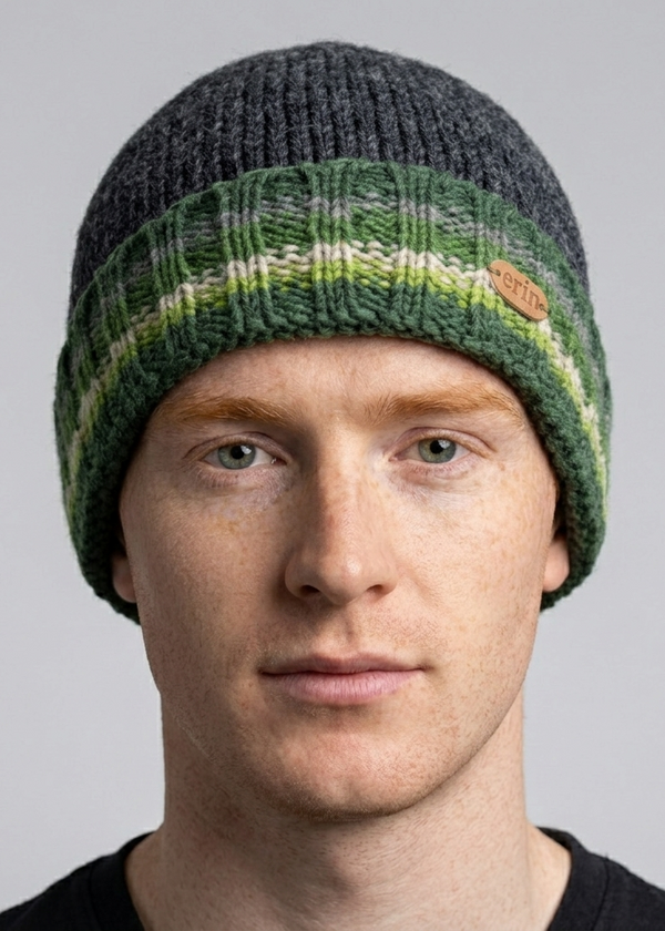Erin Rib Pullon Turnup Hat | Green