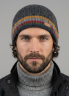 Erin Rib Turnup Hat | Charcoal Wool