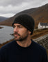 Chapeau en laine mouchetée Donegal - Vert forêt