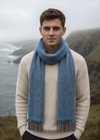 Foxford Lambswool Scarf | Cornish Blue