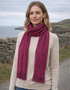 Mucros Skellig Scarf | Berry
