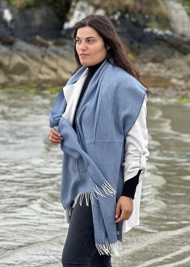 McNutt Riviera Cashmere Wrap | Luxury Merino & Cashmere Blend