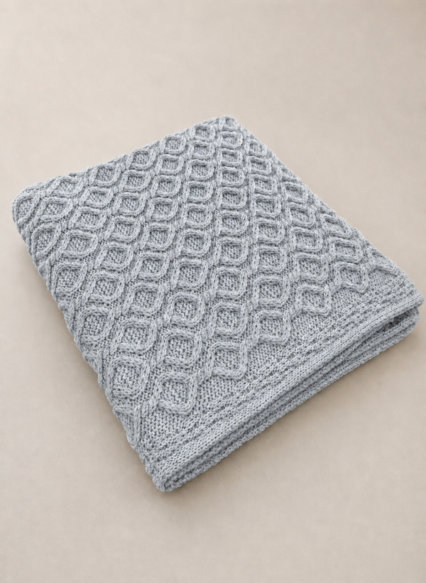 Aran-Wabendecke | Weiß – Sonderangebot