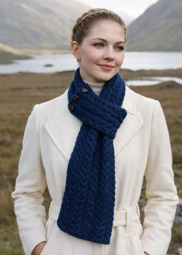 Aran Merino Wool Loop Scarf