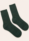 Luxury Irish Wool Blend Socks | Forest Green