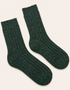 Dreifarbige Socken aus 100 % Merinowolle | Burgunderrot