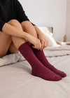Wild Donegal Cashmere Blend Socks | Bordo
