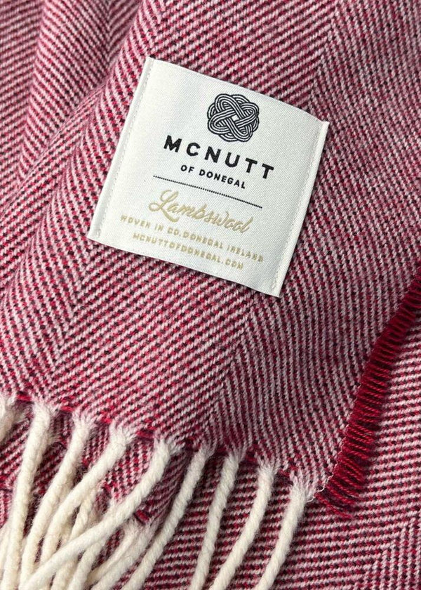 McNutt Supersoft Blanket | Spotted Cranberry 