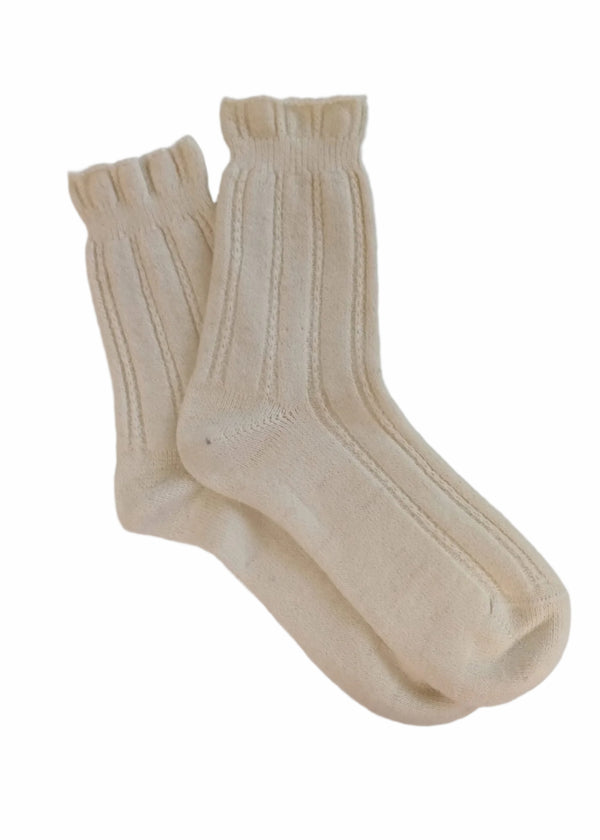 West of Ireland Superfine Alpaca Socks | Natural