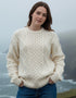 Heavy Weight Aran Fisherman Sweater | Natural