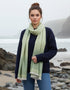 Foxford Giant Merino Scarf | Blanket Green