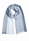 Foxford Denim 4 Block Extra Fine Merino Scarf