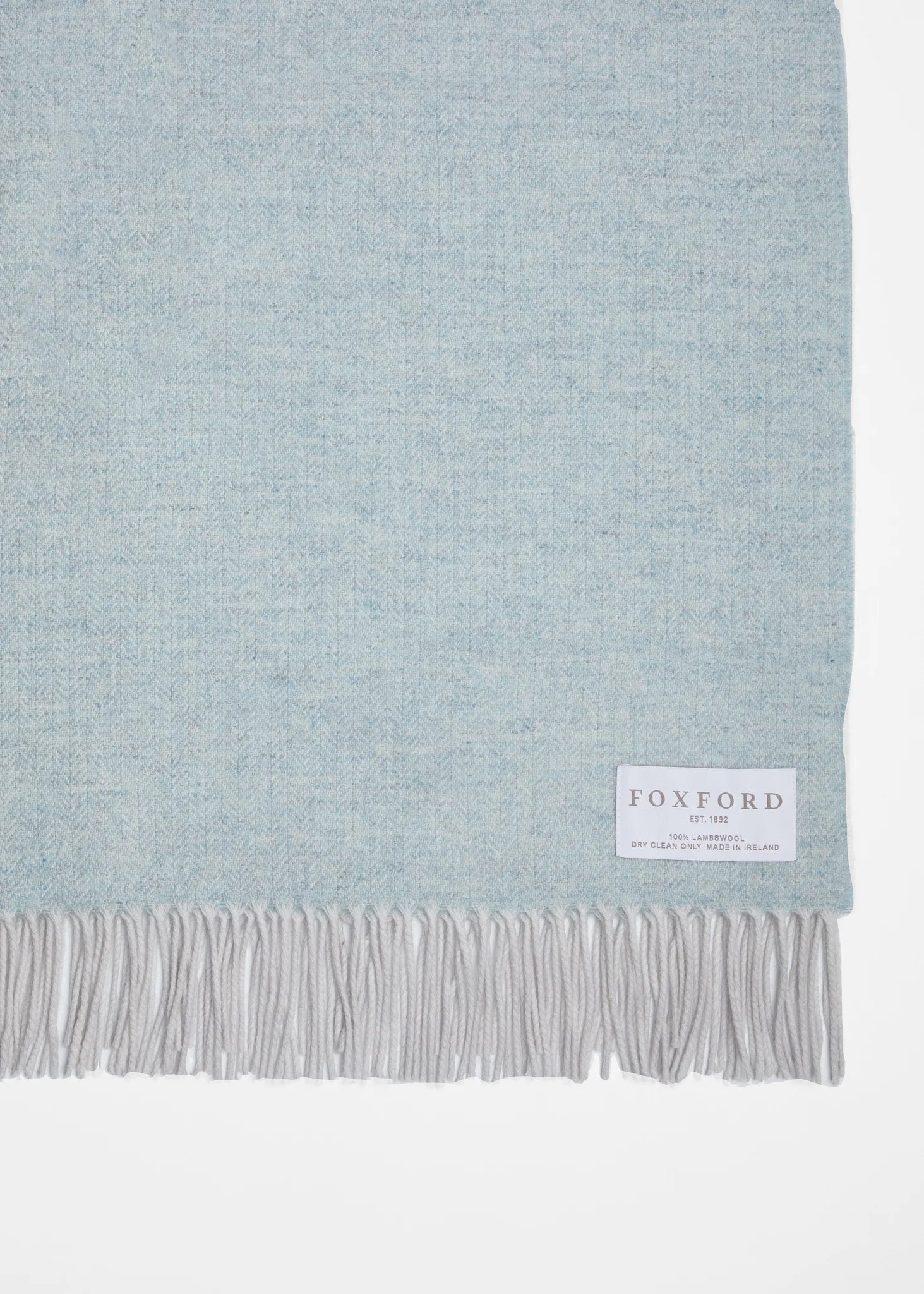 Foxford Lambswool Throw | Killybegs - Silver Opal