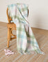 Foxford Pastel Check Lambswool Baby Blanket