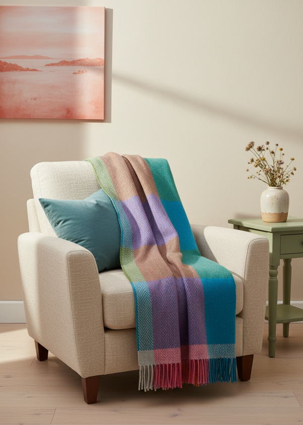 Foxford Cashmere and Lambswool Throw | Deel